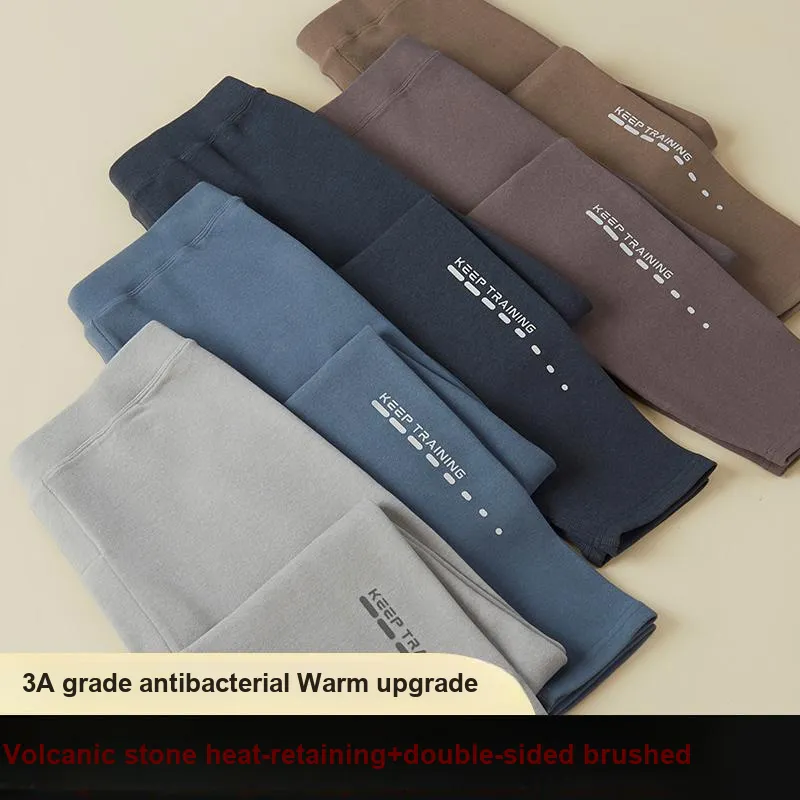 Close-fitting Areas Thermal Pants Men's-22