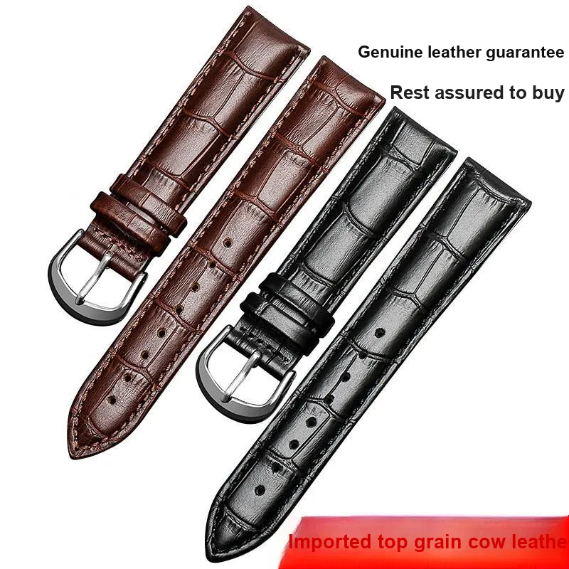 FUDIEN Tissot, Longines, CKDW, Casio, Seiko, Citizen Compatibility Watch Band 175 200mm Cowhide Leather Material-1