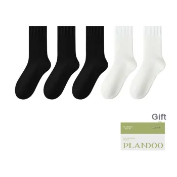 PLANDOO Mid Calf Socks Unisex Box 5 Pack