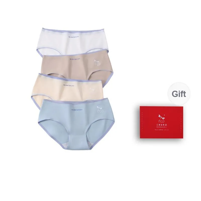 RED DRAGONFLY Cotton Panties Women's Gift Box Set Of 4-9