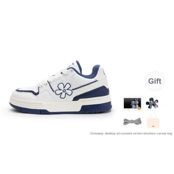 WE FLOWER Skateboard Shoes Unisex Low Top Blue
