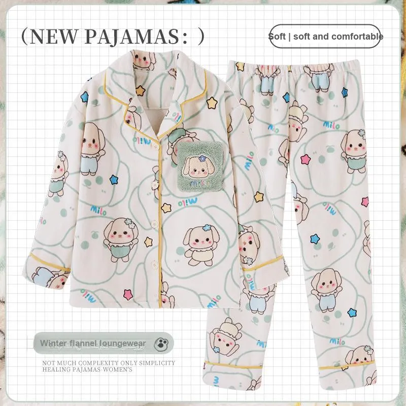 Maultiay Pajama Set Women's Apricot-1