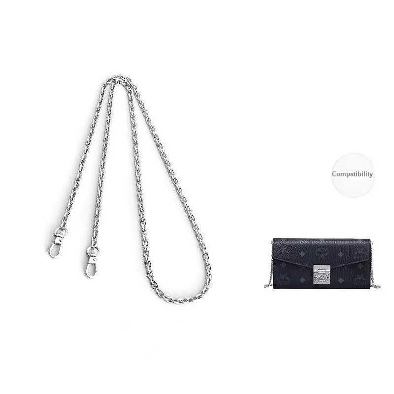 Jingxi Metal Chain Accessories Bag Shoulder Strap Women's Gold Tone/Multicolor-3