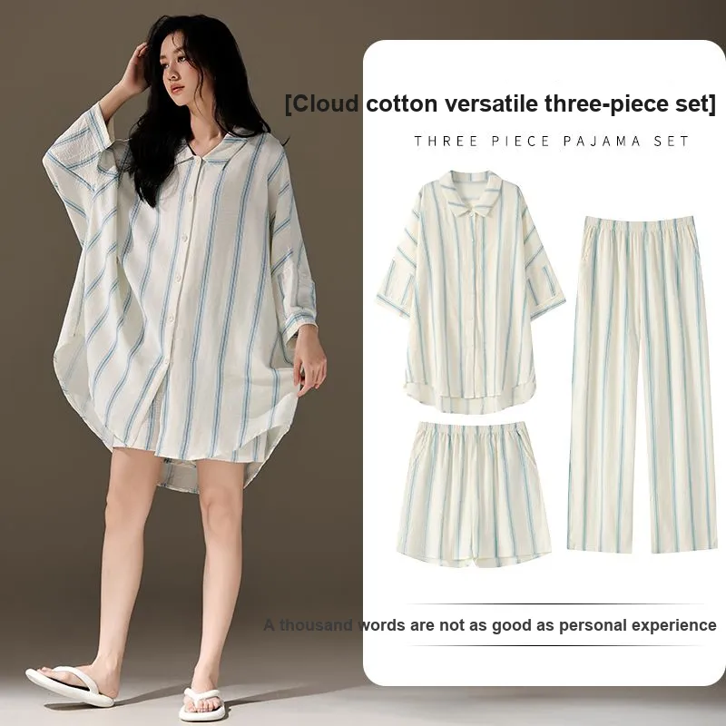 XISHE Pajama Set Women's Milk White-1