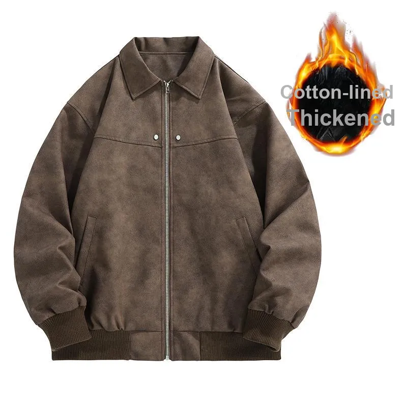 MM Leather Jacket Fall Winter Unisex-13