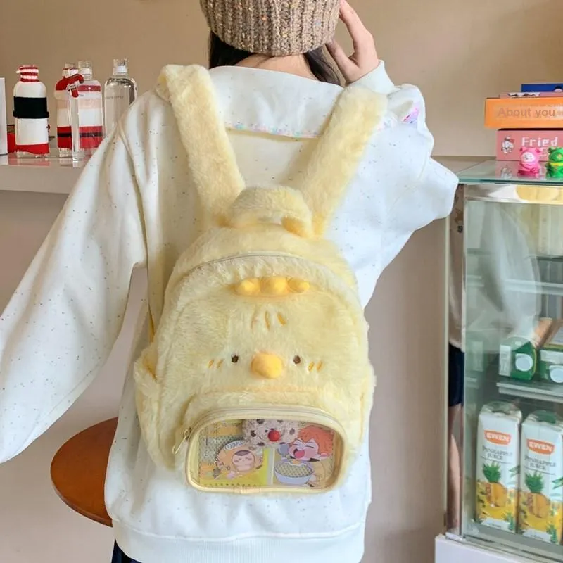 Debecca Plush Backpack Unisex Multicolor-8