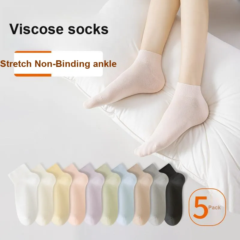 XIA.WA.ZHI.XIU Ankle Socks Women's Box 5 Pack-1