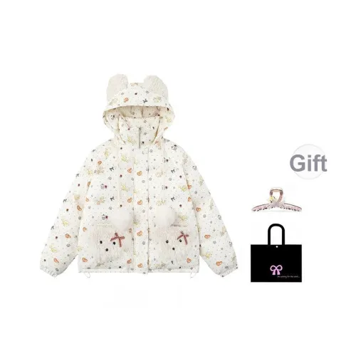 OYANXI Бежевый Женские пуховики