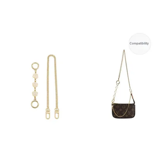 Luxury Care Artisan Workshop Metal Chain Accessories LV Refurbished Crossbody Bag Shoulder Strap Women's Gold