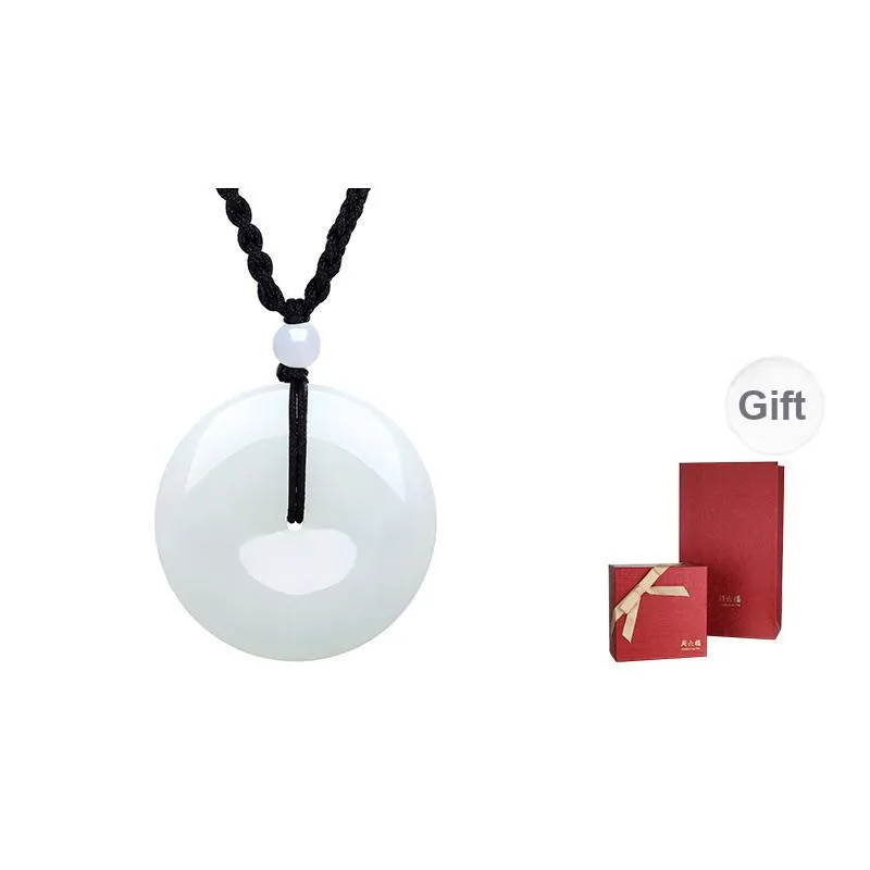 ZHOU LIU FU Pendants White Jade Unisex-6