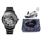 Black Dial Black Case-Black Steel Band