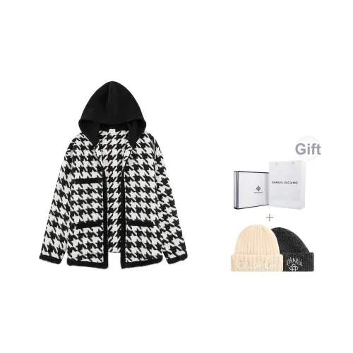 Charlie Luciano Куртки Пальто Унисекс Черный Белый