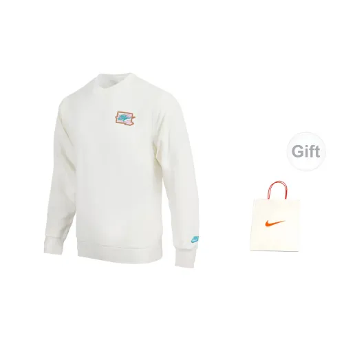 Nike Sweatshirts Men Beige Sweatshirts+Gift Bag