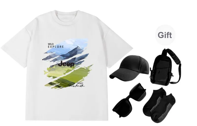 Jeep T Shirt Unisex Comes With Set-6
