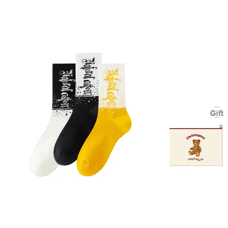 Caramella Mid-Calf Socks Men's Shopping Bag Combo Set-15