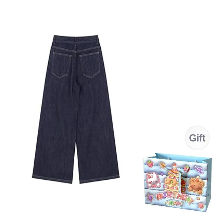 QUIET ANGEL Jeans Women's Dark Blue Pants-1