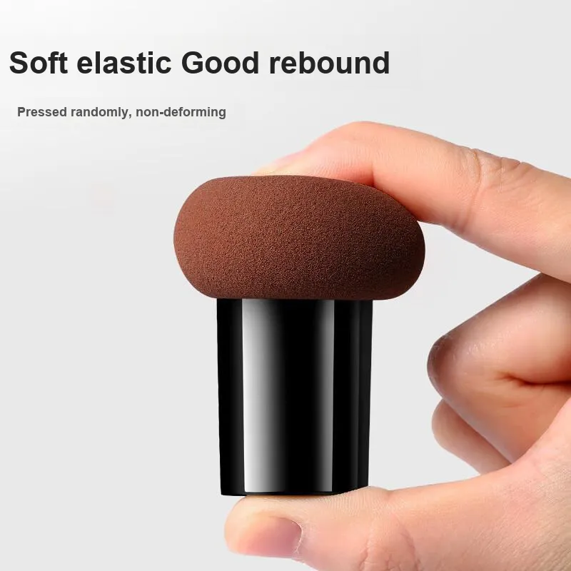 JIAOXUEFEI Professional Multicolor Mushroom Head Powder Puff 3 Pcs-Easy Application No Waste-5