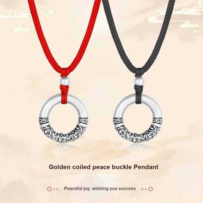 Inker Good Stone 999 Fine Silver Necklaces Unisex-1