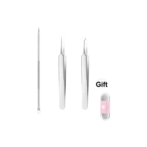 UKISS Нержавеющая сталь Инструмент для удаления пор Коробка Косметический инструмент Заколка для волос 3 шт