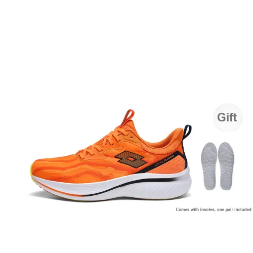 LOTTO Wind And Snow 1 Generation Running Shoes Men Low-Top Orange Red