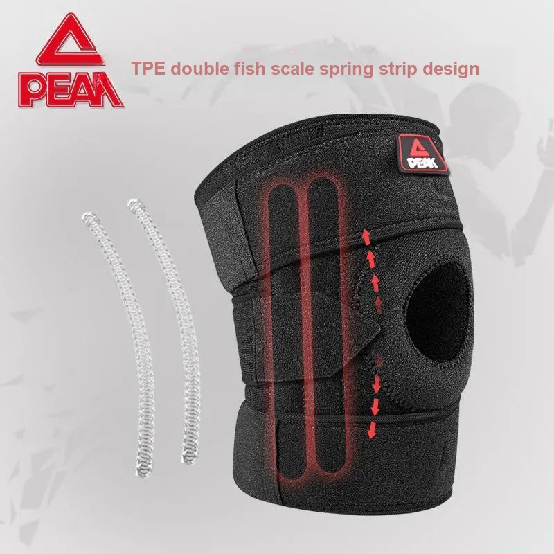 PEAK Knee Pads Running Cycling Soccer Badminton Basketball Fitness Polyester-4
