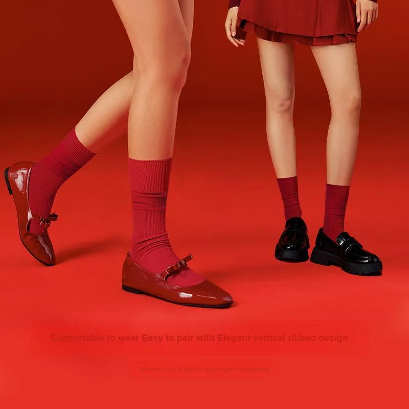 Ubras Women's Mid Calf Socks-3