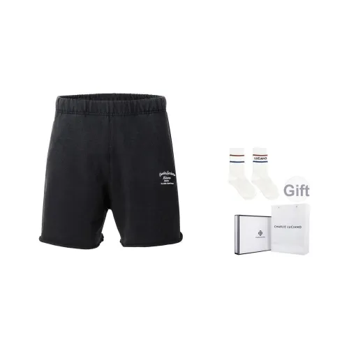 Charlie Luciano Повседневные шорты Унисекс Темно-серый