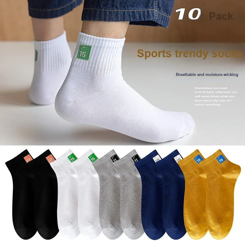 Lan Miao Mid Calf Socks Men's 5 Pack-2