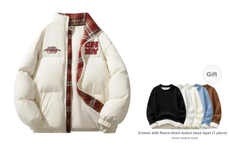 Qnxeey Down Jackets Unisex-13