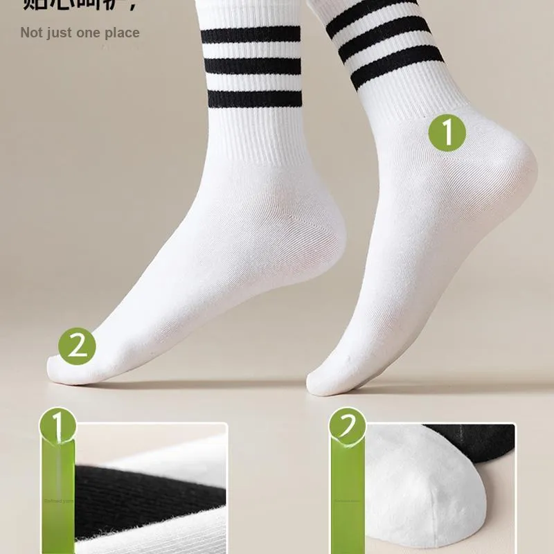 Urban Beauty Mid-Calf Socks Unisex 5 Pack-8