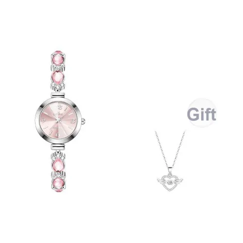 LIBER AEDON Кварцевый механизм серебристый циферблат женские часы коробка признания в любви