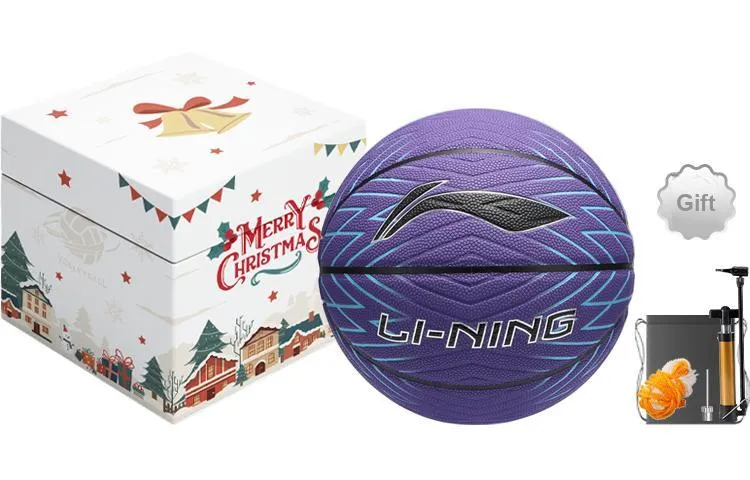 LiNing PU Basketball Purple Size 7 Training Unisex-33