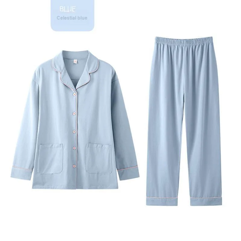 ZAO FU NIAO Pajama Set Women's Celestial Blue-1
