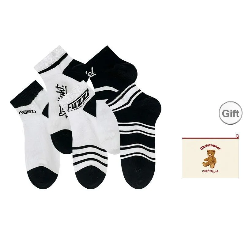 Caramella Ankle Socks Unisex Shopping Bag Combo-14