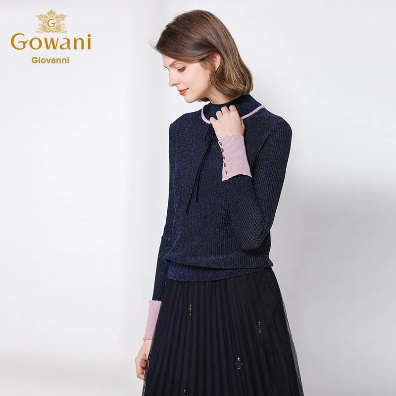 QIAOWANNI Knitwear Unisex Black-4