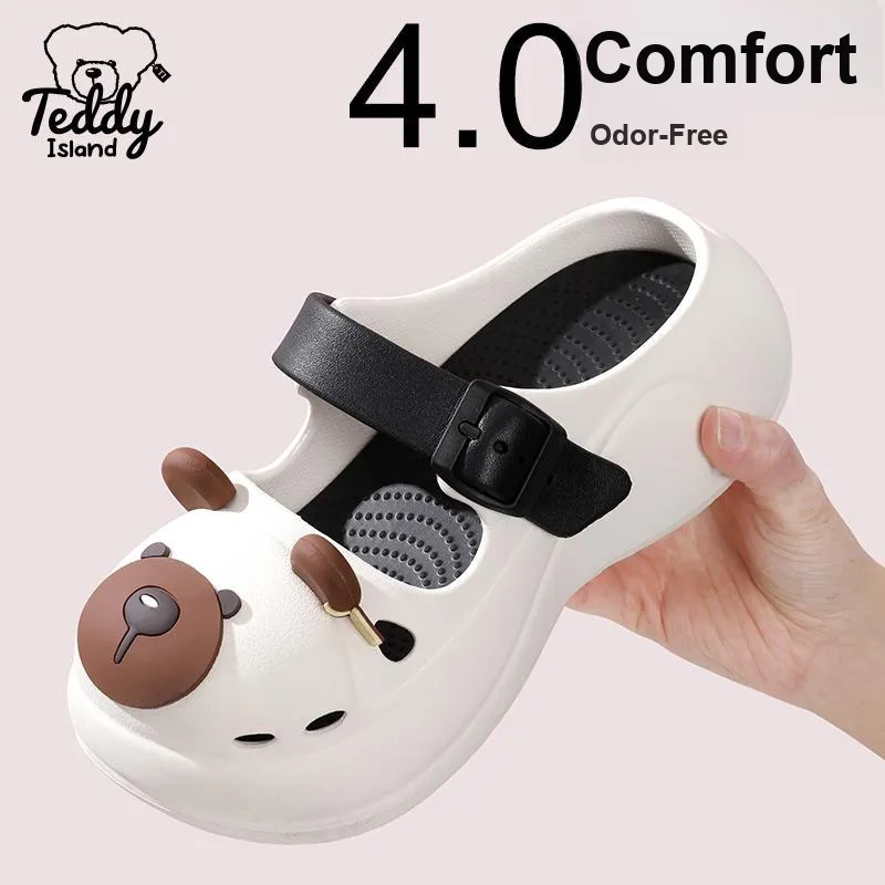 TEDDY ISLAND Beach Cute Clogs Slip Resistant Slippers For Women's-1