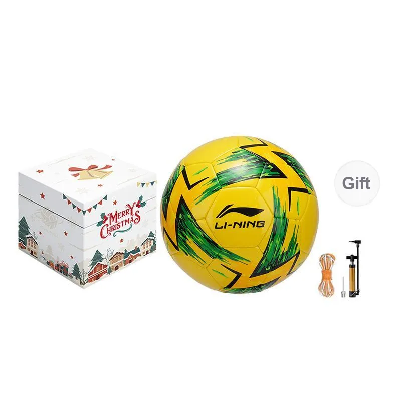 LiNing Size 4 5 Size Soccer Machine Stitched Soccer Ball Unisex Yellow-6