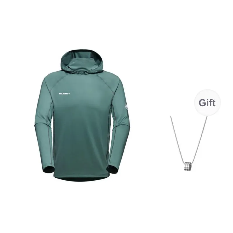 MAMMUT Selun Jackets & Coats Unisex Deep Emerald Green Stone, Comes With Necklace-0