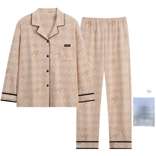 Lan Miao Pajama Set Women's Shopping Bag Beige Camel