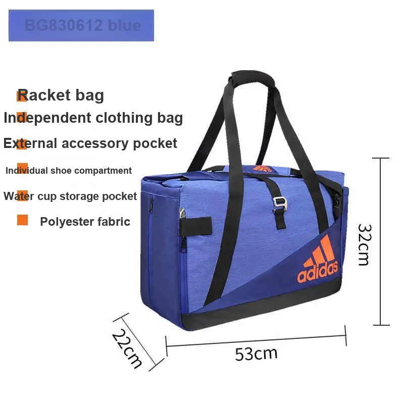 Adidas Badminton Racket Bags Casual Style Shoulder Bag Blue Unisex-1
