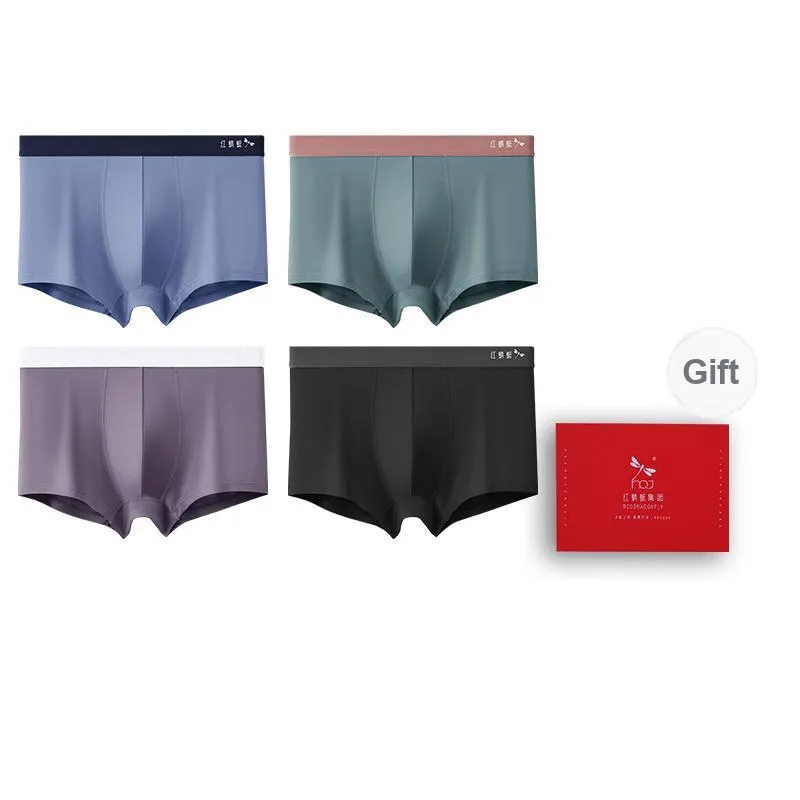 RED DRAGONFLY Modal Underpants Men's 4 Piece Gift Box Sets-4