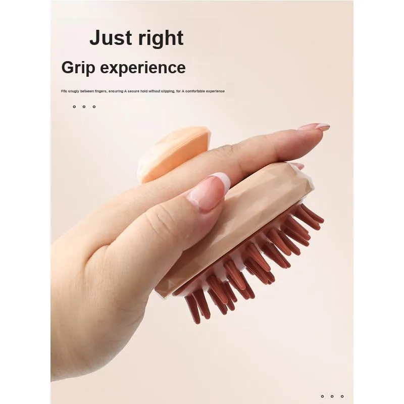 Gentle Welcome Home Use Scalp Cleaning Treatments Handheld Silicone Hair Cleaning Brush Massage-9