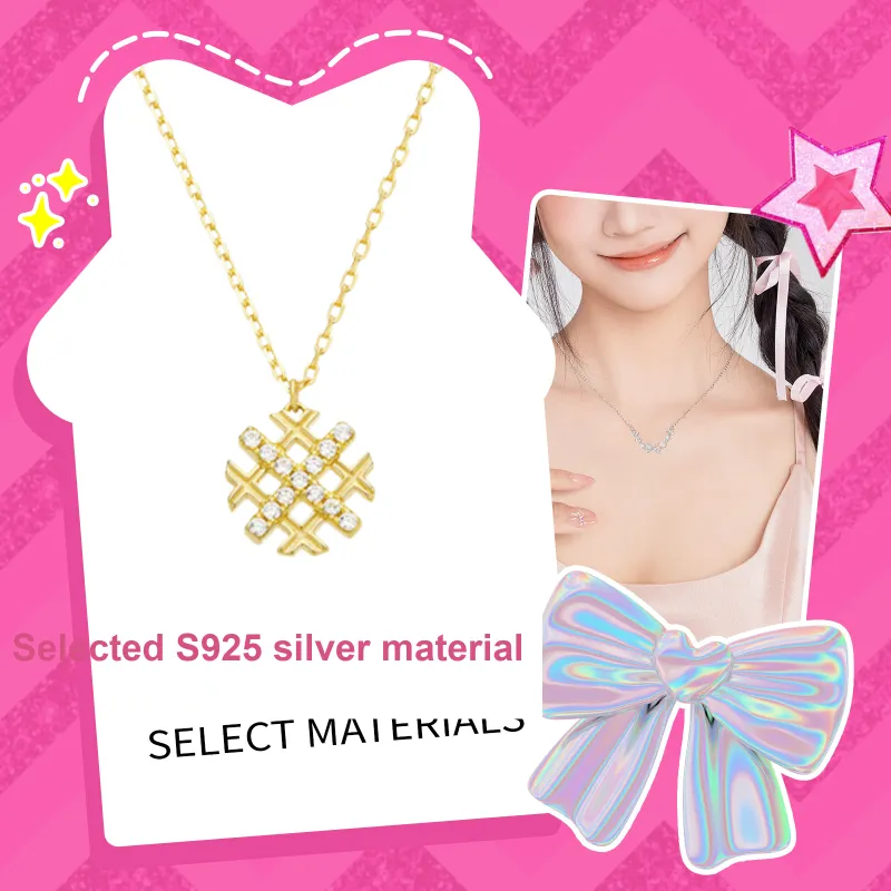 Barbie S925 Silver Necklaces Women's-2
