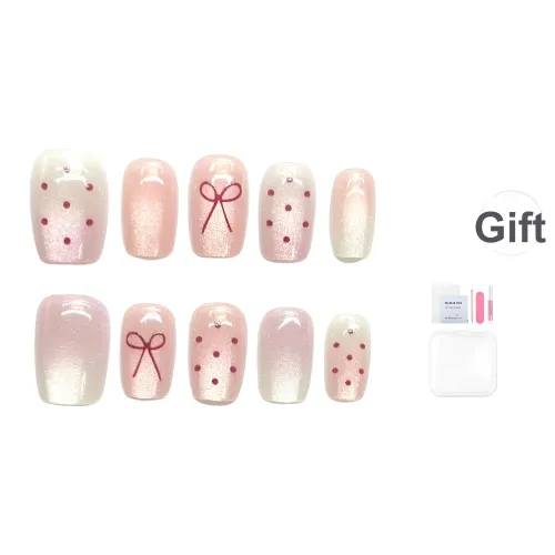 YIYIHE Роскошь Премиум Ледяной Прозрачный Кошачий Глаз Девчачий Бант Гороховый Узор Короткий Стиль