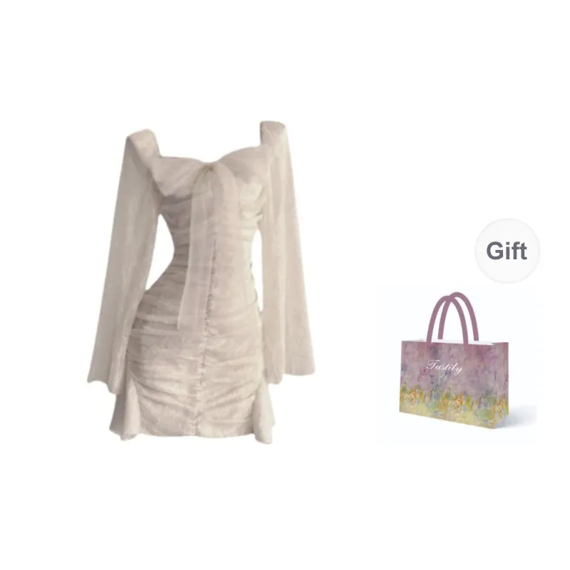 TASTILY Long Sleeved Dresses Women's-0