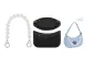 (MLB Blue Monogram Shoulder Bag) Black Dralon Liner+2.0 Wide Pearl Infinity Clasp 38cm[Bag Not Included]