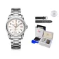 Raw White Rose Pin[Luxury Box+Leather Strap]