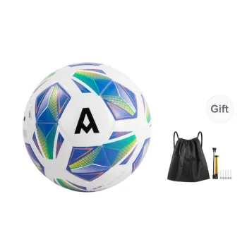 Deli x ANGENAITE Size 5 Soccer TPU Machine Stitched Soccer Ball Unisex Blue White