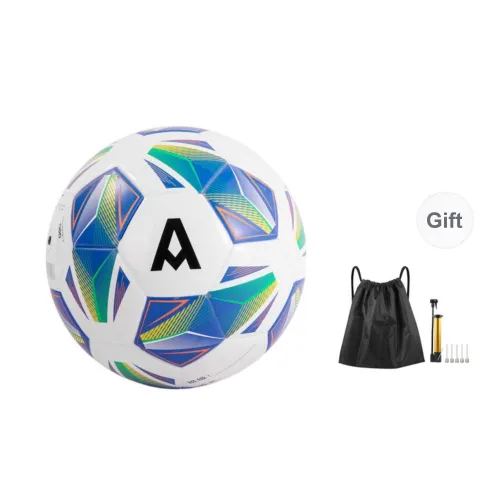 Deli x ANGENAITE Size 5 Soccer TPU Machine Stitched Soccer Ball Unisex Blue White