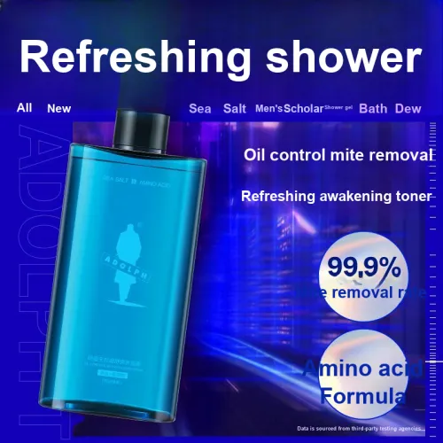 Adolph Морская соль Аминокислоты Шампунь Гель Увлажняющий Контроль жирности Чистка Освежающий Увлажняющий 380 мл 380 мл*2